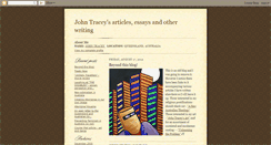 Desktop Screenshot of johntracey.blogspot.com