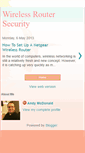Mobile Screenshot of howtosecureawirelessrouter.blogspot.com