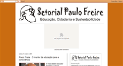 Desktop Screenshot of blogsetorialpaulofreire.blogspot.com