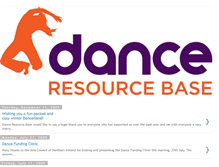 Tablet Screenshot of danceresource.blogspot.com