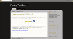 Desktop Screenshot of findingthesound.blogspot.com