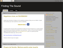 Tablet Screenshot of findingthesound.blogspot.com