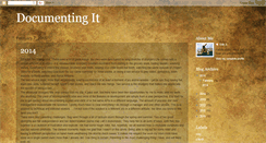 Desktop Screenshot of documentingit.blogspot.com