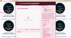 Desktop Screenshot of cajitadepandoras.blogspot.com