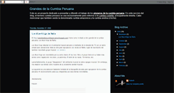 Desktop Screenshot of grandesdelacumbiaperuana.blogspot.com