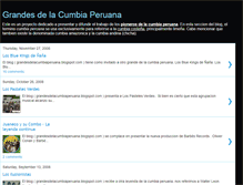 Tablet Screenshot of grandesdelacumbiaperuana.blogspot.com