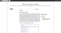 Desktop Screenshot of my-internet-tips-and-tricks.blogspot.com