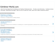 Tablet Screenshot of exhibitor-world.blogspot.com