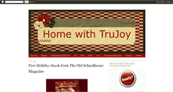 Desktop Screenshot of homewithtrujoy.blogspot.com