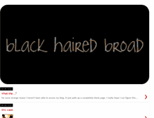Tablet Screenshot of blackhairedbroad.blogspot.com