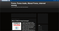 Desktop Screenshot of forextradeinternetmoney.blogspot.com