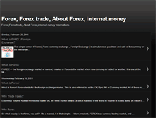 Tablet Screenshot of forextradeinternetmoney.blogspot.com