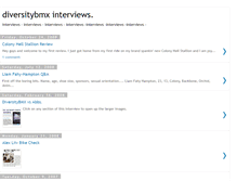 Tablet Screenshot of diversitybmxinterviews.blogspot.com