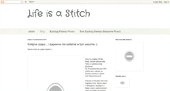 Desktop Screenshot of lifeisastitch.blogspot.com