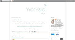 Desktop Screenshot of marysiaswim.blogspot.com