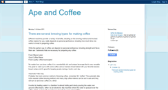 Desktop Screenshot of apeandcoffee.blogspot.com