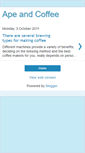 Mobile Screenshot of apeandcoffee.blogspot.com