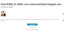 Tablet Screenshot of casaruralelbadil.blogspot.com