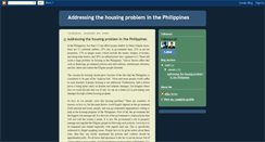 Desktop Screenshot of housingproblem-torresjohn.blogspot.com