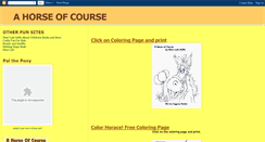 Desktop Screenshot of book-ahorseofcourse.blogspot.com