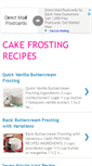 Mobile Screenshot of cakefrostingrecipes.blogspot.com