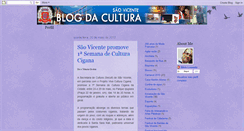 Desktop Screenshot of culturasaovicente.blogspot.com