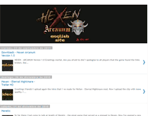 Tablet Screenshot of hexen-arcanum-eng.blogspot.com