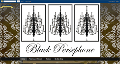 Desktop Screenshot of blackpersephone.blogspot.com