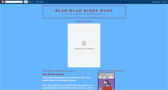 Desktop Screenshot of blahblahbiddyblog.blogspot.com