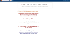 Desktop Screenshot of impiantiperpastifici.blogspot.com