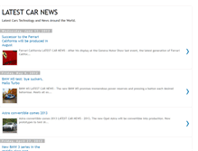 Tablet Screenshot of one-car-news.blogspot.com