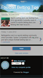Mobile Screenshot of bettingtipsfootball.blogspot.com