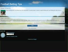 Tablet Screenshot of bettingtipsfootball.blogspot.com