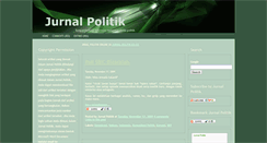 Desktop Screenshot of jurnal-politik.blogspot.com
