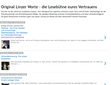 Tablet Screenshot of linzerworte.blogspot.com
