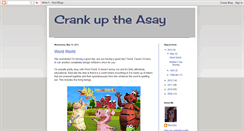 Desktop Screenshot of crankuptheasay.blogspot.com