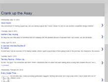 Tablet Screenshot of crankuptheasay.blogspot.com