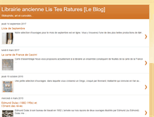 Tablet Screenshot of librairie-listesratures.blogspot.com