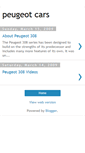 Mobile Screenshot of justpeugeot-cars.blogspot.com