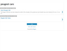 Tablet Screenshot of justpeugeot-cars.blogspot.com
