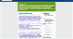 Desktop Screenshot of freealberta.blogspot.com