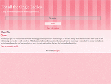 Tablet Screenshot of forallthesingleladies.blogspot.com