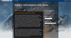 Desktop Screenshot of amiesadventureswithjesus.blogspot.com