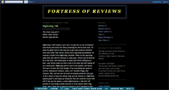 Desktop Screenshot of fortressofreviews.blogspot.com