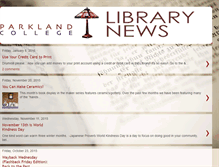 Tablet Screenshot of parklandcollegelibrary.blogspot.com