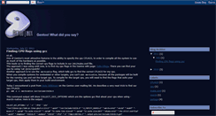 Desktop Screenshot of gentoo-what-did-you-say.blogspot.com