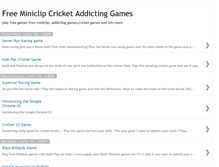 Tablet Screenshot of free-miniclip-cricket-addicting-games.blogspot.com