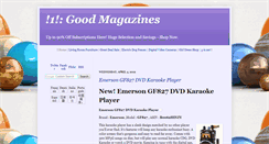 Desktop Screenshot of goodmagazines.blogspot.com