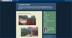 Desktop Screenshot of coorgrealestate.blogspot.com