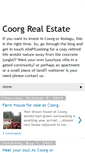 Mobile Screenshot of coorgrealestate.blogspot.com